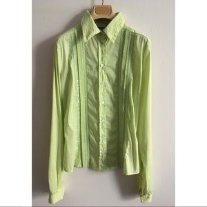 Dolce & Gabbana Victorian Lime Fitted Button Down